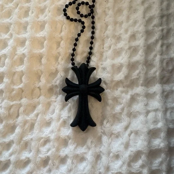 Chrome Hearts Black Cross Necklace - Picture 2 of 3